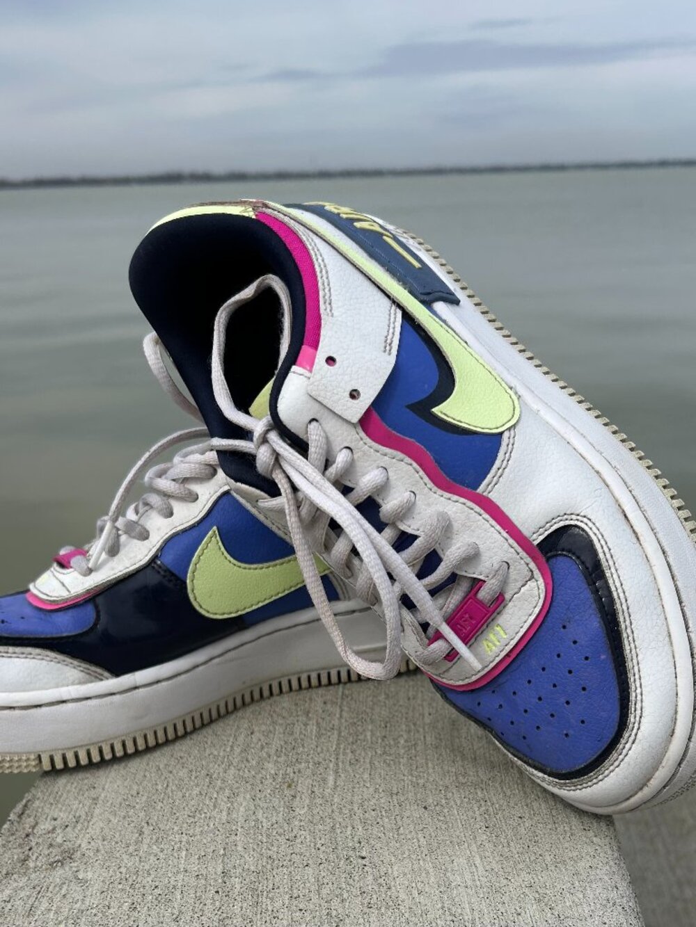 Nike Air Force 1 Low Womens Size 7.5 US 38.5 EUR Shoes Shadow White Sapphire Vol